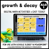 Exponential Growth and Decay Digital Math Activity