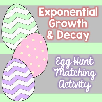 Preview of Exponential Growth and Decay Egg Hunt Match