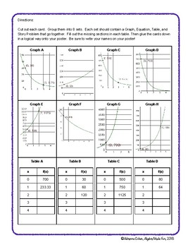 Exponential Growth and Decay Matching - Multiple Representations