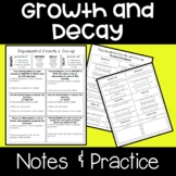 Exponential Growth and Decay - Notes and Practice