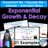 Exponential Growth and Decay PowerPoint/Keynote Presentation