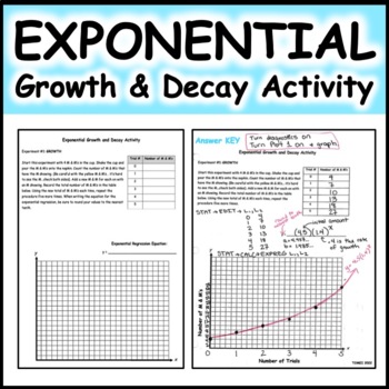 Preview of Exponential Growth and Decay Real Life Applications