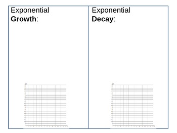 Preview of Exponential Growth and Decay Student Guided Notes - A11C