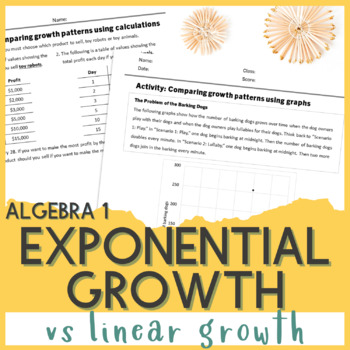 Preview of Exponential Growth vs Linear Growth