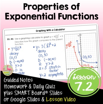 Preview of Properties of Exponential Functions (Algebra 2 - Unit 7)