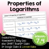 Properties of Logarithms (Algebra 2 - Unit 7)