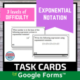 Exponential Notation Digital Task Cards