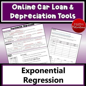 Preview of Exponential Regression in Car Depreciation Using Desmos