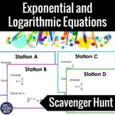Exponential and Logarithmic Equations Activity