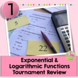 Exponential and Logarithmic Tournament Review Activity (Al