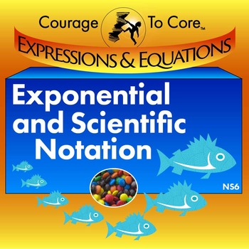 Preview of Exponential and Scientific Notation (NS6): 8.EE.A.1, 8.EE.A.3...