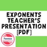 Exponents Beginners to Advanced: Teacher Presentation Slid