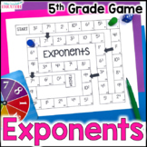 Powers and Exponents Game - 5th and 6th Grade Math Review 