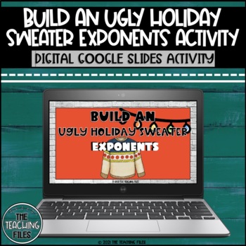 Preview of Exponents | Build an Ugly Holiday Christmas Sweater | 6th Grade Math