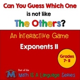Exponents - Can you guess which one? game II