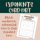 Exponents Card Sort