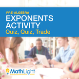 Exponents Group Activity: Quiz, Quiz, Trade
