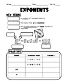 Exponents Guided Notes