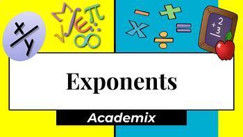 Preview of Exponents Instructional Slides - Guided Notes (with Answer Key)