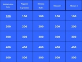 Exponents Jeopardy Game (power point)