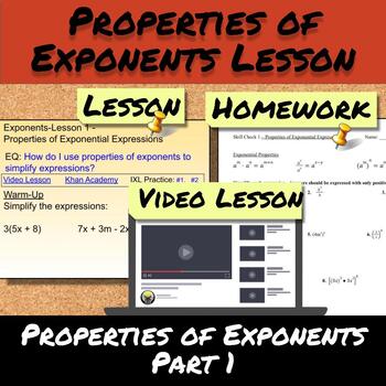 properties of exponents assignment