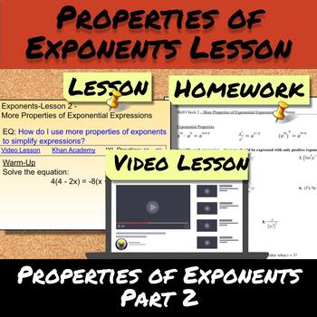 Preview of Exponents-Lesson 2-Properties of Exponents(part 2)