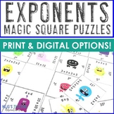 Exponents Worksheet Alternatives, Test Prep, or Activity | NO PREP Math Games