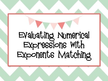 Preview of Exponents Matching