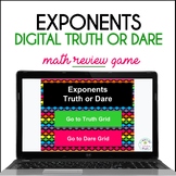 Exponents Math Game | 6th Grade Math Activity | Truth or D
