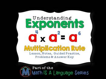 Preview of Exponents - Multiplication Rule