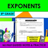 Exponents Notes & Practice | Guided Notes | + Interactive 