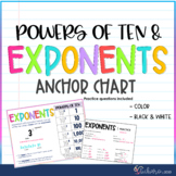 Exponents | Powers of Ten | Anchor Chart