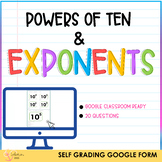 Exponents | Powers of Ten | Google Forms