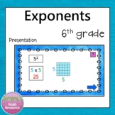 Exponents Presentation  6.EE.1