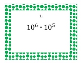 Exponents - Product and Quotient Rule Stations