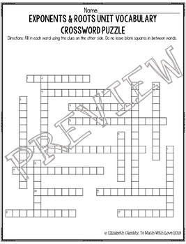 Puzzle: Crossword – The Exponent