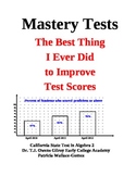 Exponents, Roots and Quadratic Equations Mastery Tests -- Set 1