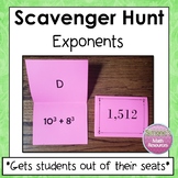 Exponents Scavenger Hunt 6.EE.1