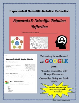 Preview of Exponents & Scientific Notation Reflection