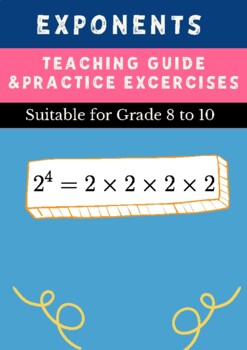 Preview of Exponents: Teaching Guide and Practice Exercises (Beginners to Advanced)