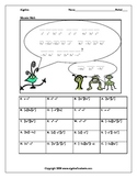 Laws of Exponents:  Multiplying and Dividing Monomials (Bundle)