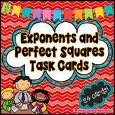 Exponents and Perfect Squares Task Cards