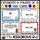 Exponents and Powers of Ten Task Cards