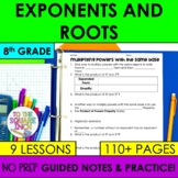 Exponents and Roots - 8th Grade Math Guided Notes