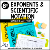 Exponents and Scientific Notation Stations Activity | Prop