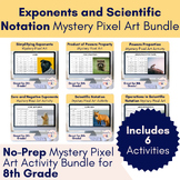 Exponents and Scientific Notation Digital Mystery Pixel Ar