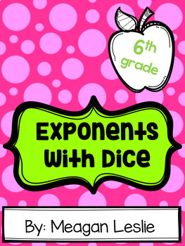 Preview of Exponents with Dice