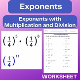 Exponents with Multiplication and Division -simplifying - Exponents Works