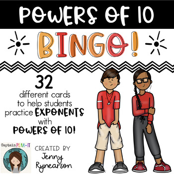 Preview of Exponents with Powers of 10 BINGO!! *32 Different Cards*