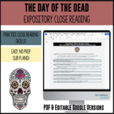 Close Reading - "Day of the Dead" (Dia de Los Muertos) - D